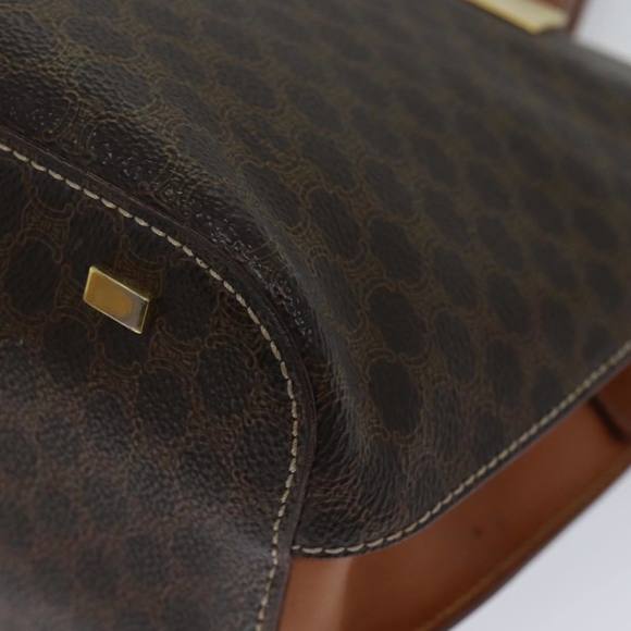 CELINE Macadam Canvas Hand Bag PVC Brown Auth 71532 - Picture 14 of 16